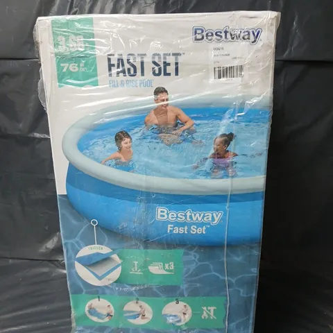 BESTWAY 12FT POOL FAST SET WITH POOL FILTER - COLLECTION ONLY 