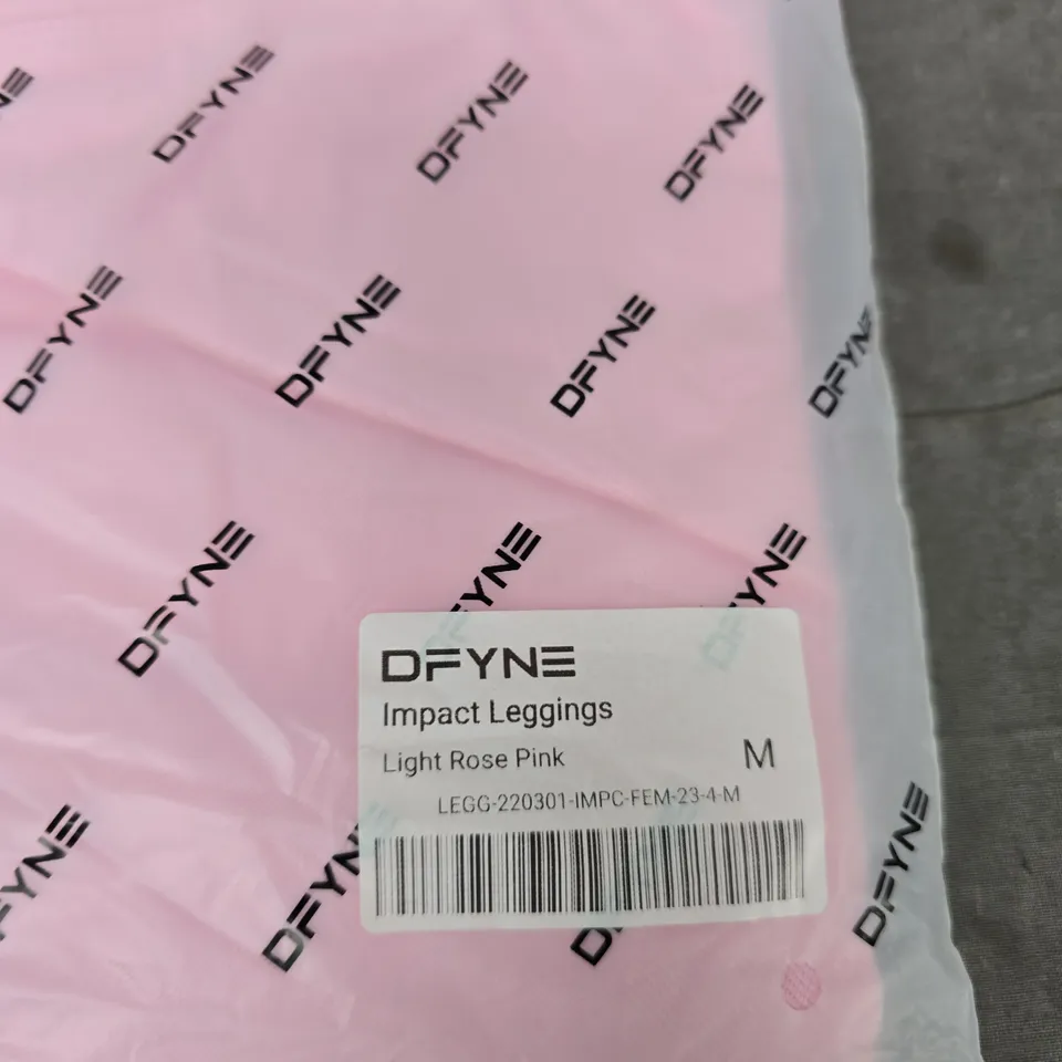 DFYNE IMPACT LEGGINGS – LIGHT ROSE PINK, UK MEDIUM