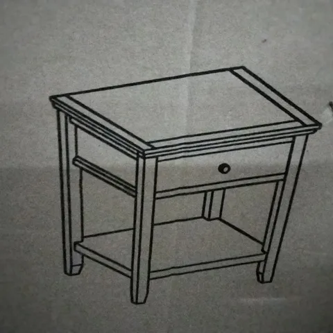 BOXED CORISANDE SIDE TABLE WITH STORAGE
