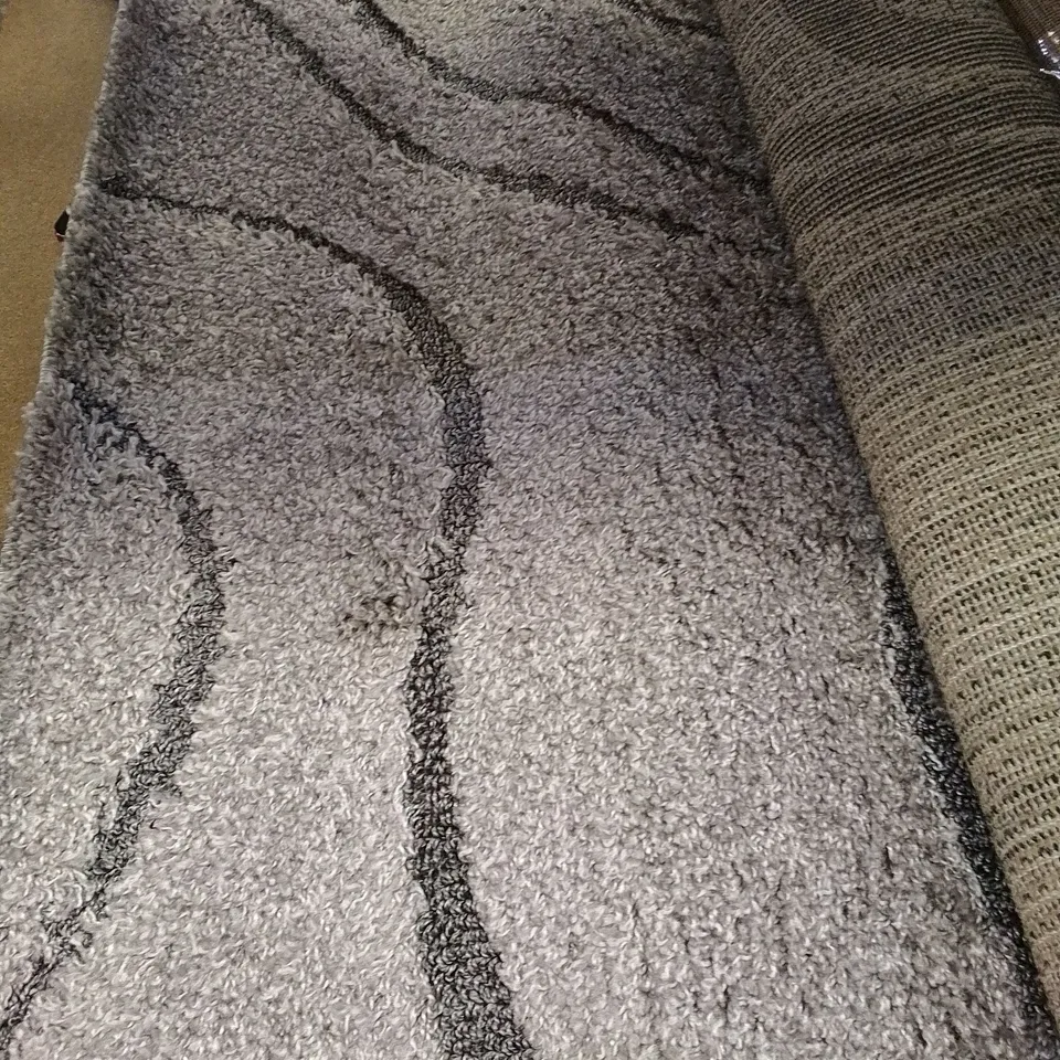ALMAROSA DARK GREY RUG 100X152CM