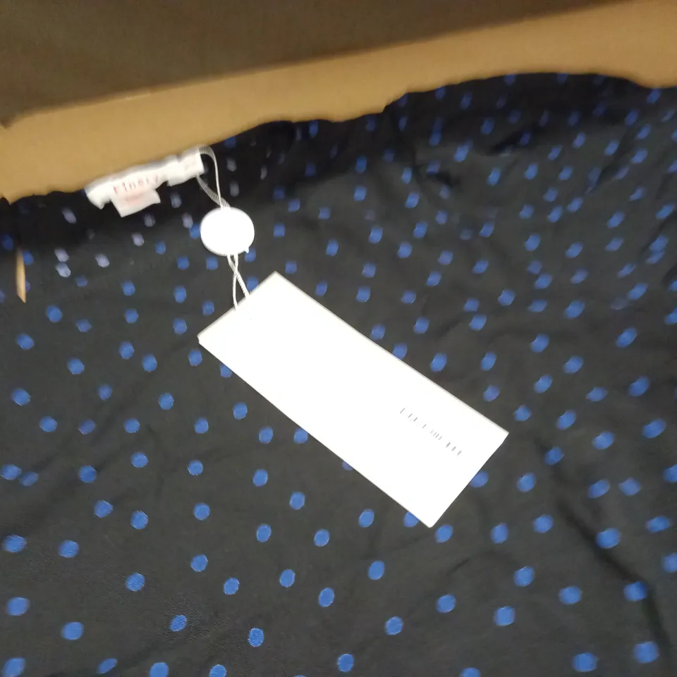 FINERY RUBY DRESS IN BLUE DOT - 20