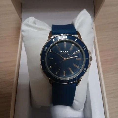 DIAMONIQUE SILICONE STRAP WATCH 