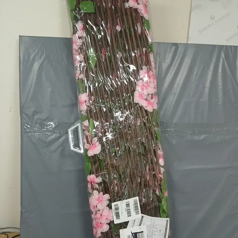 SMART SOLAR 75 LED SOLAR IN-LIT PINK BLOSSOM TRELLIS - COLLECTION ONLY
