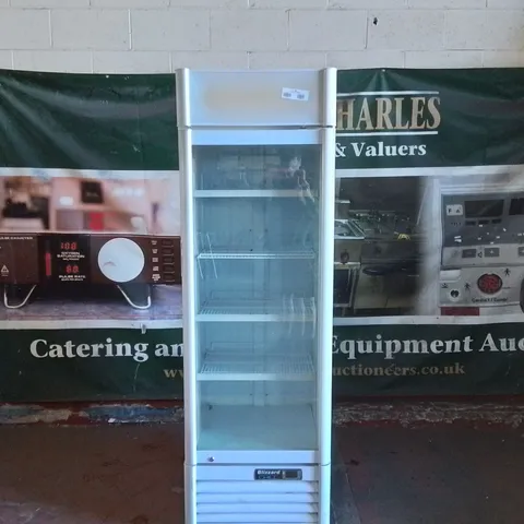 BLIZZARD QR350 386 LTR UPRIGHT SINGLE GLASS DOOR WHITE DISPLAY FRIDGE WITH CANOPY