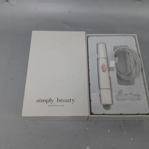 BOXED SIMPLY BEAUTY 2 IN 1 SUPER SMOOTH FACE & BROWS HAIR REMOVER, WHITE