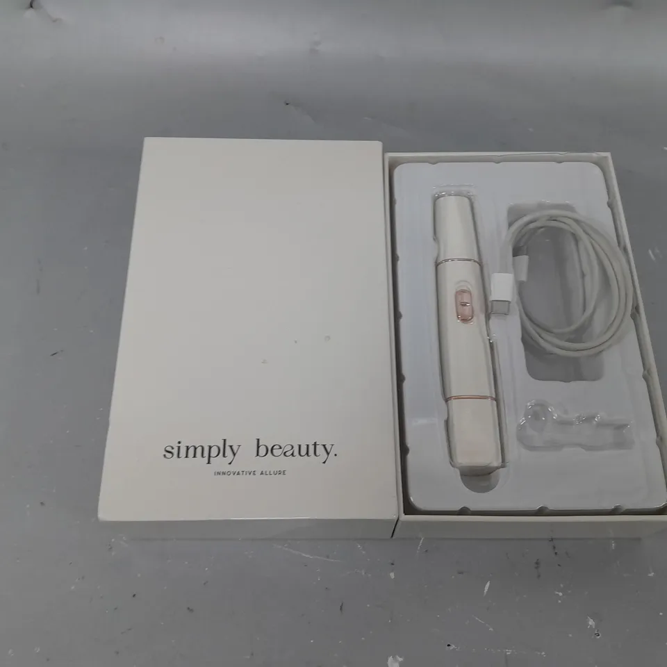 BOXED SIMPLY BEAUTY 2 IN 1 SUPER SMOOTH FACE & BROWS HAIR REMOVER, WHITE