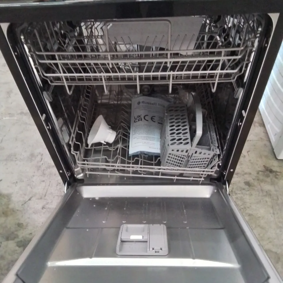 RUSSELL HOBBS BLACK FULL SIZE 60CM WIDE DISHWASHER-COLLECTION ONLY-