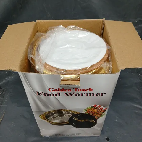 BOXED GOLDEN TOUCH FOOD WARMER 