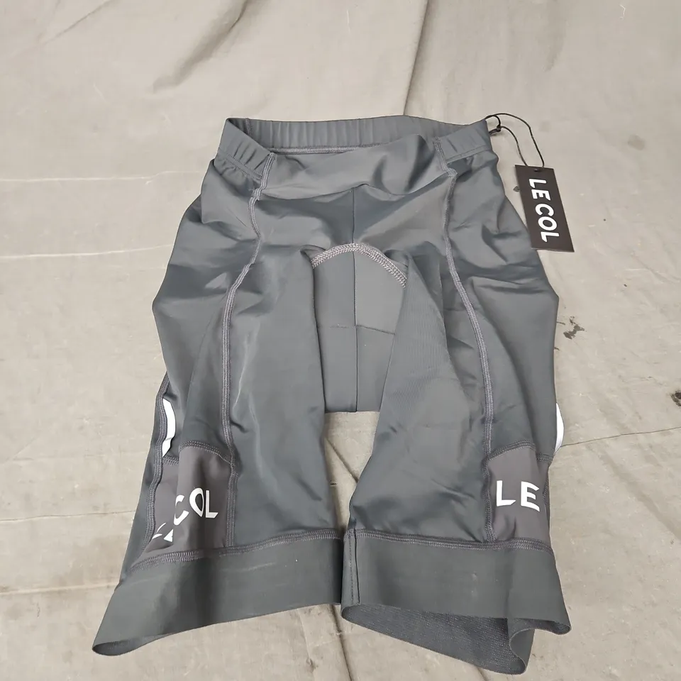 LE COL WOMENS SPORT WAIST SHORTS IN GREY SIZE L