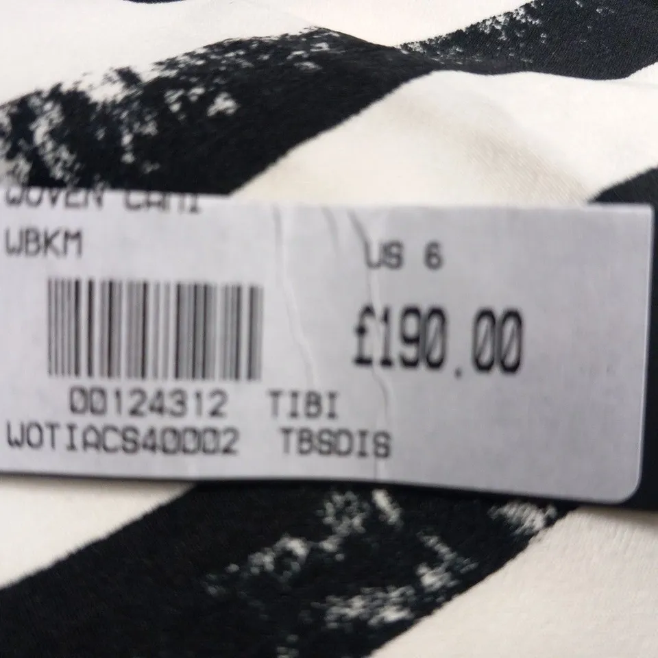 TIBI WOVEN CAMI WBKM SIZE US 6