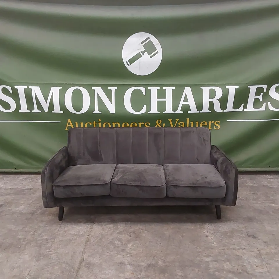 JENNIFER FABRIC COMPACT 3 SEATER SOFA RRP £349