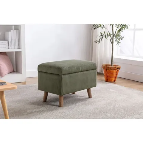BOXED GEORGIOS 60cm UPHOLSTERED OTTOMAN