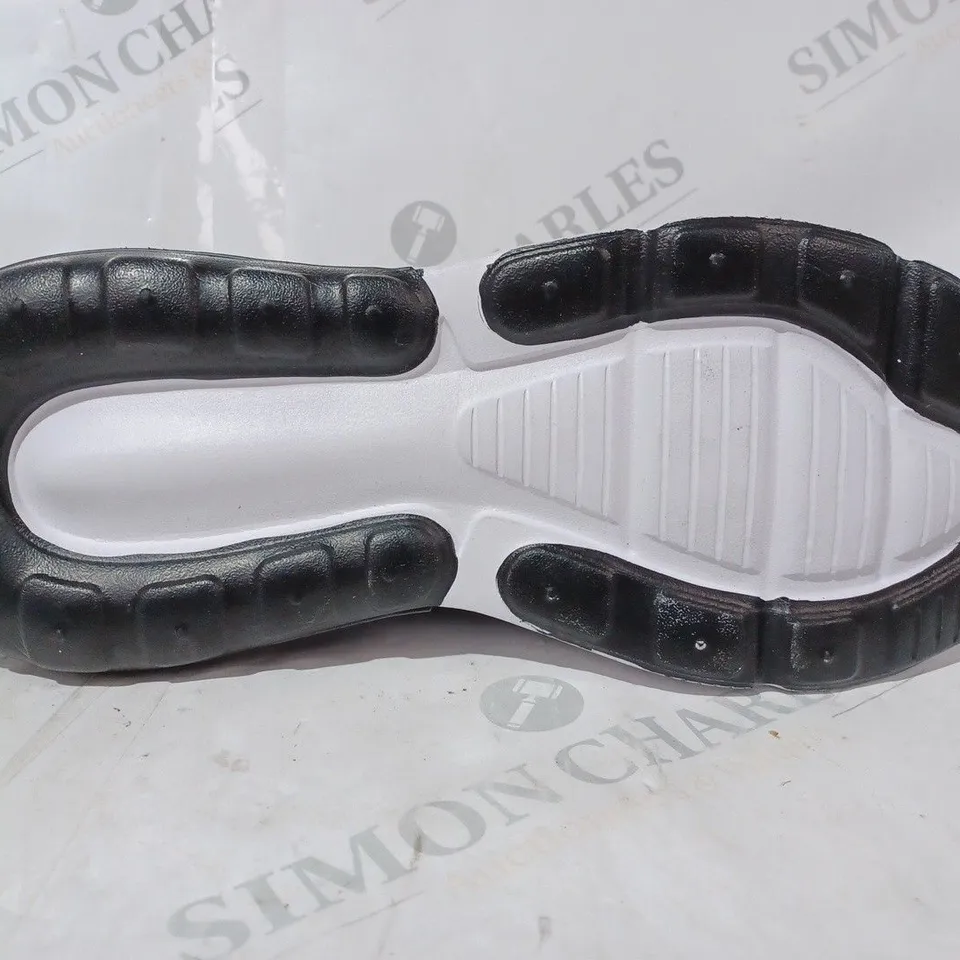 PAIR OF NIKE AIR 270 SHOES IN BLACK/WHITE EU SIZE 45