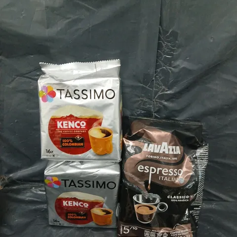 APPROXIMATELY 5 ASSORTED FOOD &DRINK ITEMS TO INCLUDE - TASSIMO PODS AND LAVAZZA - COLLECTION ONLY 