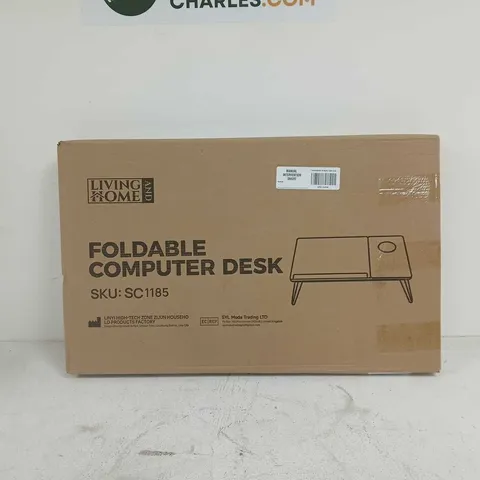 LIVING AND HOME FOLDABLE COMPUTER DESK BOXED