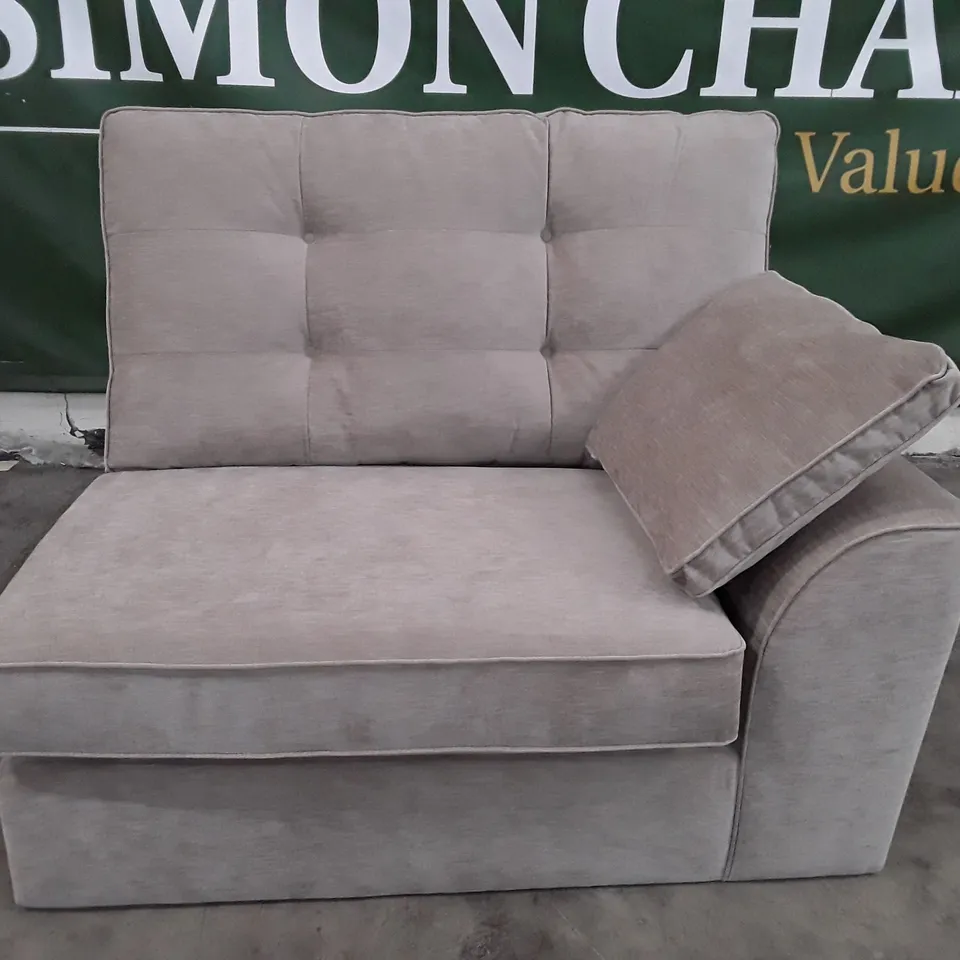 QUALITY DESIGNER SOFA LHF SECTION - TAUPE FABRIC
