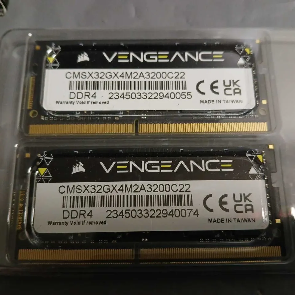 CORSAIR VENGEANCE 32GB 16GBX2 SODIUM DDR4 3200MHZ RAM - CMSX32GX4M2A3200C22