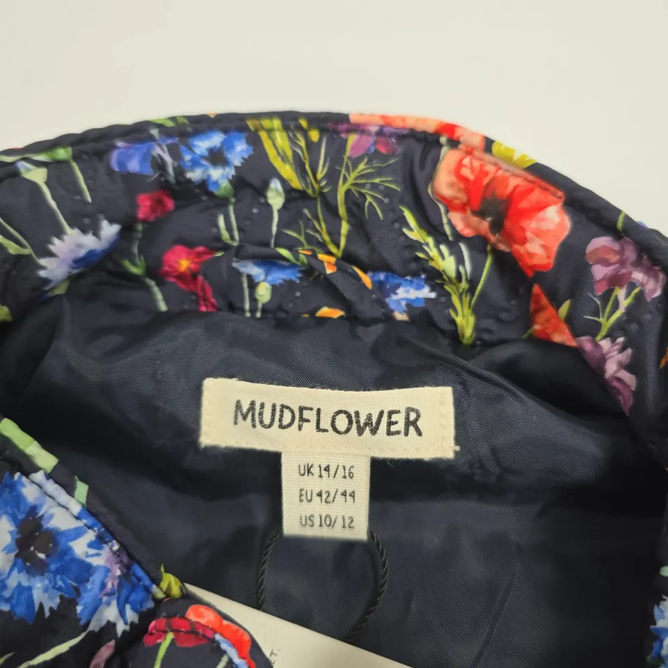 MUDFLOWER WOMEN'S FLORAL ZIP-FRONT JACKET, UK 14/16