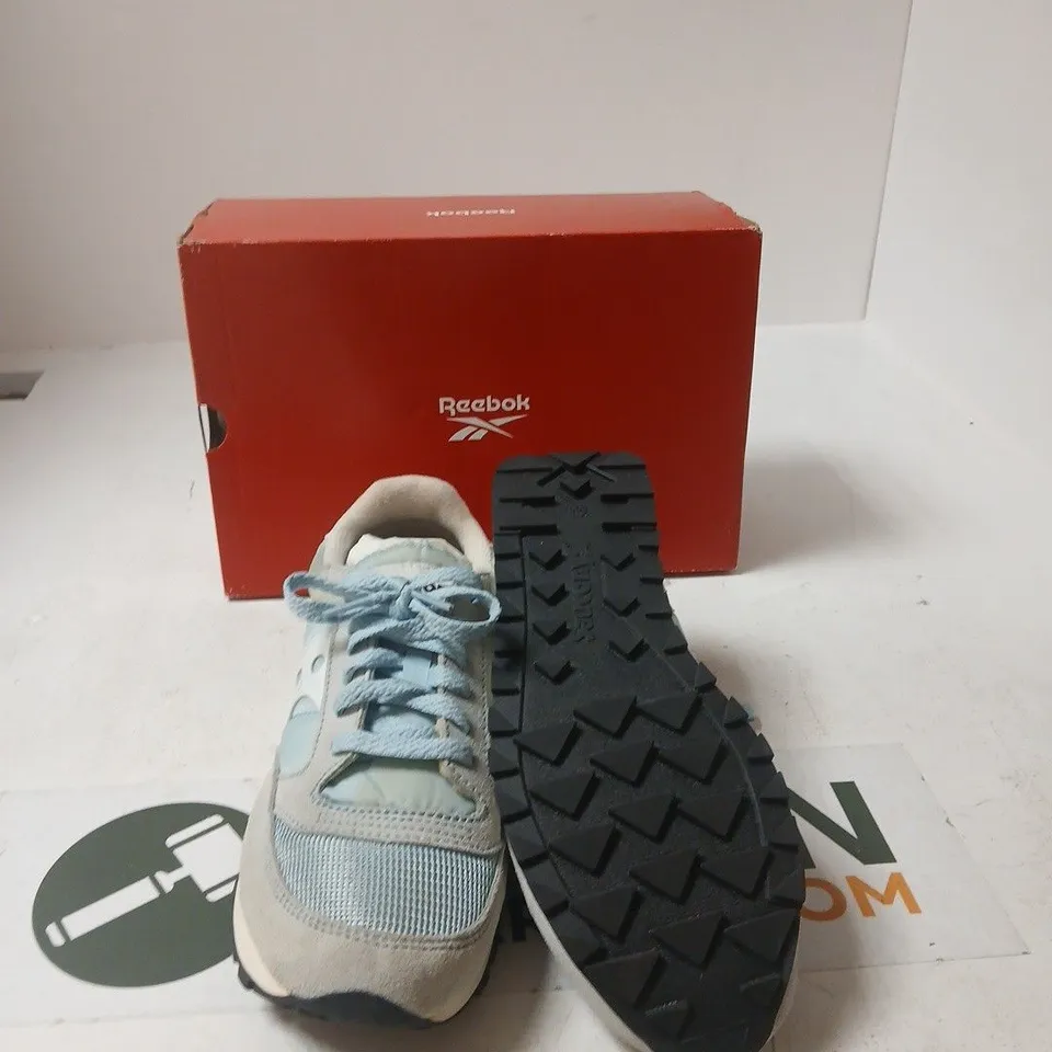REEBOK CLASSIC AZ WOMEN’S RUNNING SHOES – UK 5 (US 7.5) – LIGHT BLUE/GREY