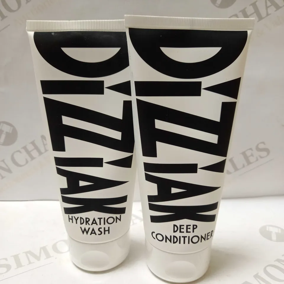 LOT OF 2 DIZZIAK HYDRATION HAIR WASH 200ML & DEEP CONDITIONER 200ML