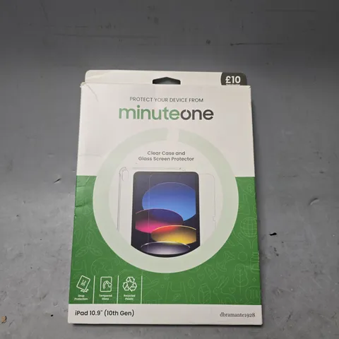 BOX OF APPROXIMATELY 12 MINUTE ONE APPLE IPAD 10.9 10TH GEN CLEAR CASE