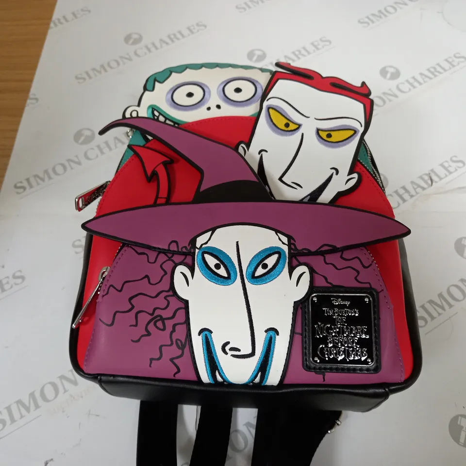 DISNEY TIM BURTON'S THE NIGHTMARE BEFORE CHRISTMAS GLOW IN THE DARK BACKPACK