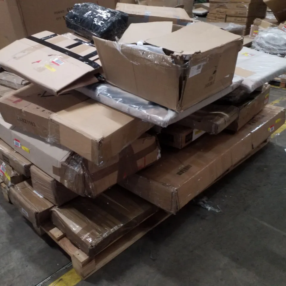 PALLET CONTAINING ASSORTED FLATPACK FURNITURE PARTS