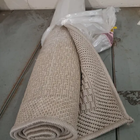 BRAND NEW PACO HOME BEIGE TIMBER RUG SIZE 80CM X 200CM