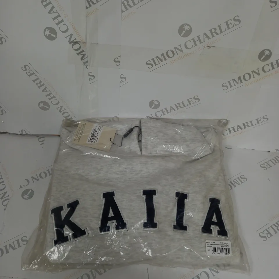 BAGGED KAIIA OVERSIZED LOGO HOODIE SIZE 10