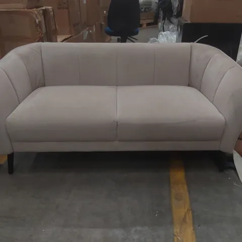 QUALITY DESIGNER VELVET UPHOLSTERED 2-SEATER SOFA