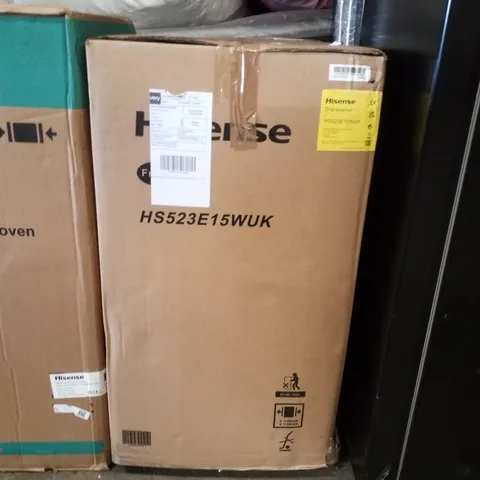 BOXED HISENSE HV523E15UK FULLY INTEGRATED SLIMLINE DISHWASHER - CONTROL PANEL WITH FIXED DOOR FIXING KIT - E RATED - WHITE