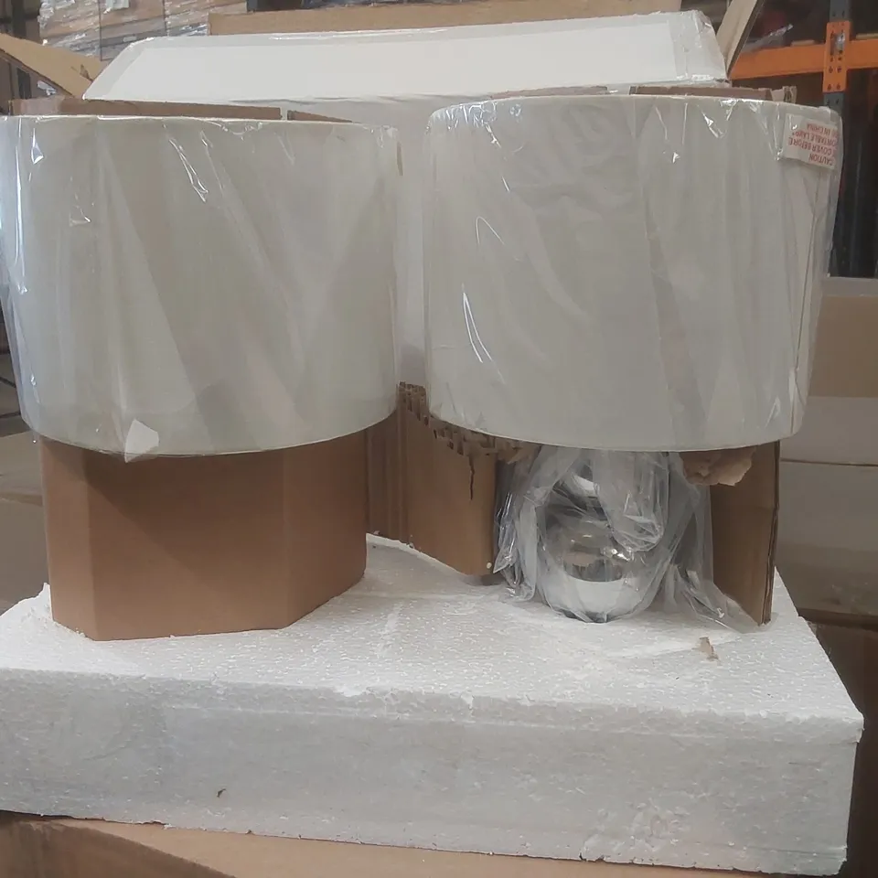 PALLET CONTAINING APPROXIMATELY 30x 2PCS MARISSA CHROME TOUCH TABLE LAMPS