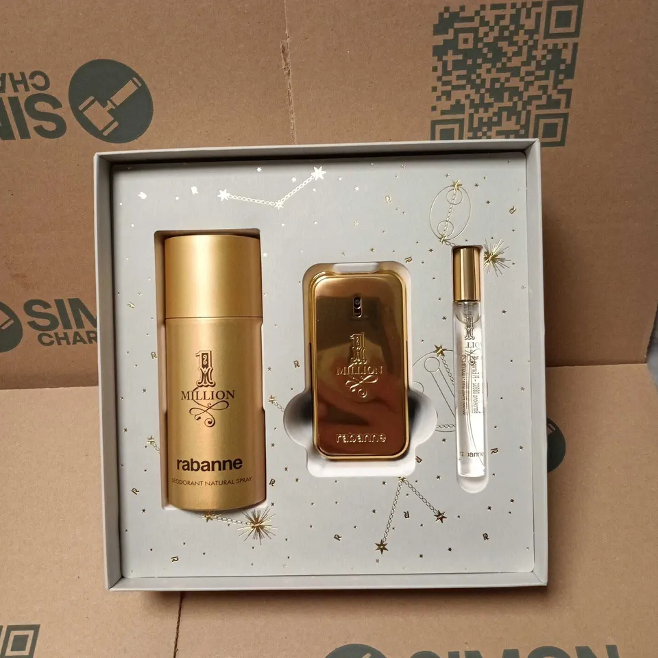 PACO RABANNE 1 MILLION GIFT SET TO INCLUDE EAU DE TOILETTE 50ML ETC
