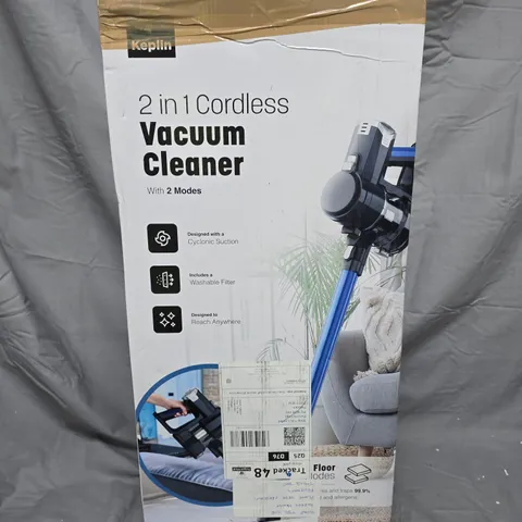 KEPLIN 2-IN-1 CORDLESS VACUUM CLEANER – BOXED