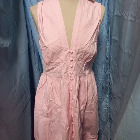NOBODYS CHILD SLEEVELESS STARLIGHT MIDI DRESS – SOFT PINK, UK 12