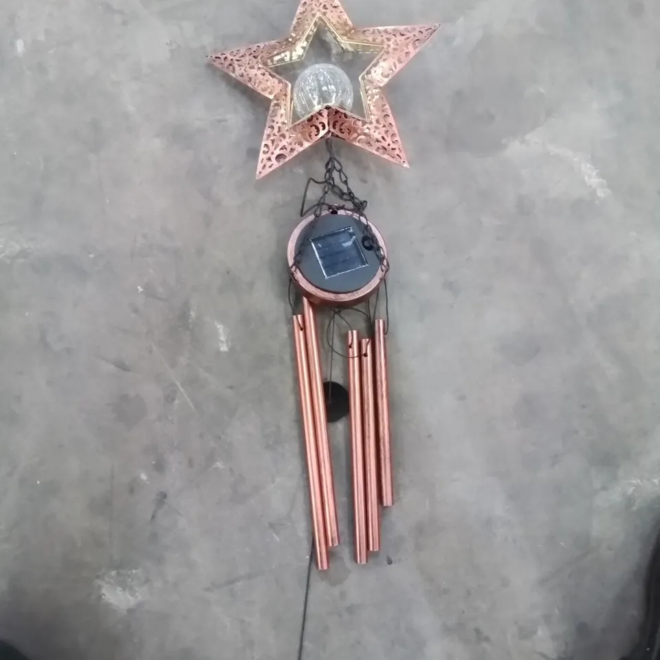 BOXED SOLAR LED WIND-CHIME - STAR