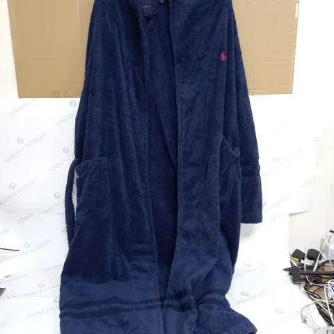 POLO RALPH LAUREN DRESSING GOWN IN NAVY - L/XL