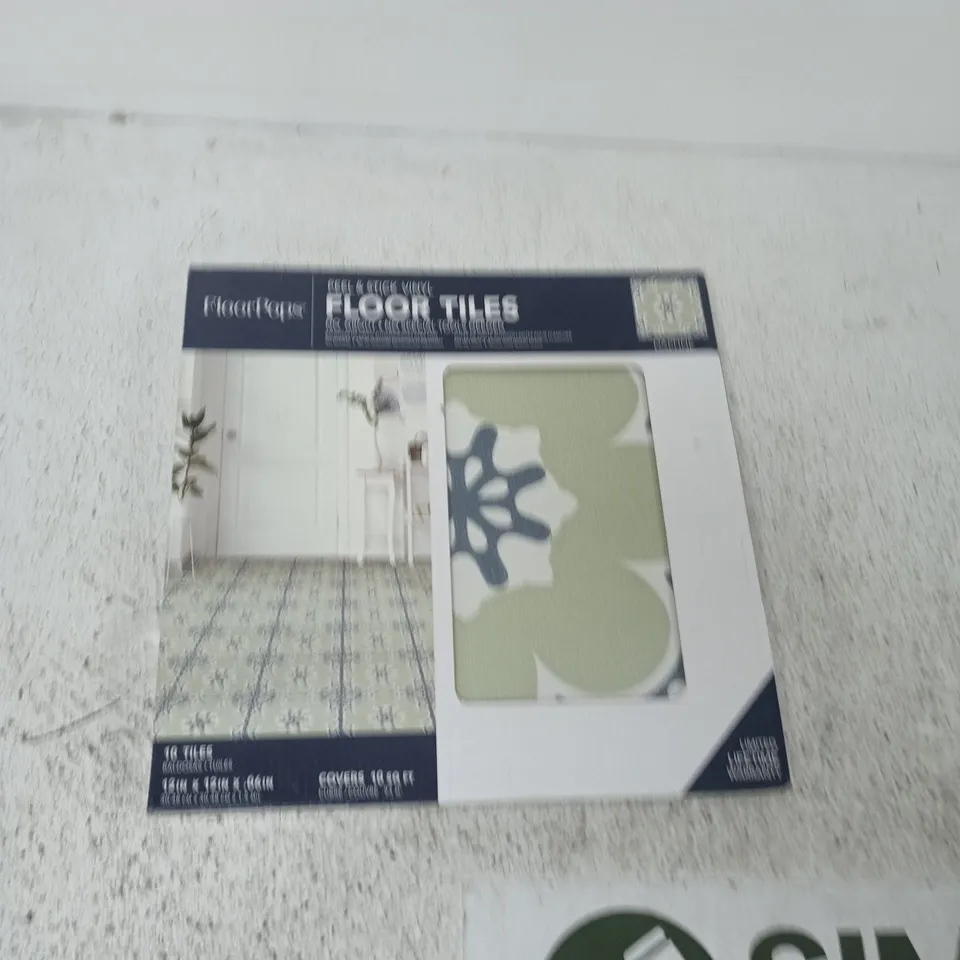 FLOOR TILES – PEEL & STICK VINYL FLOOR TILES, 10 TILES (12IN X 12IN)