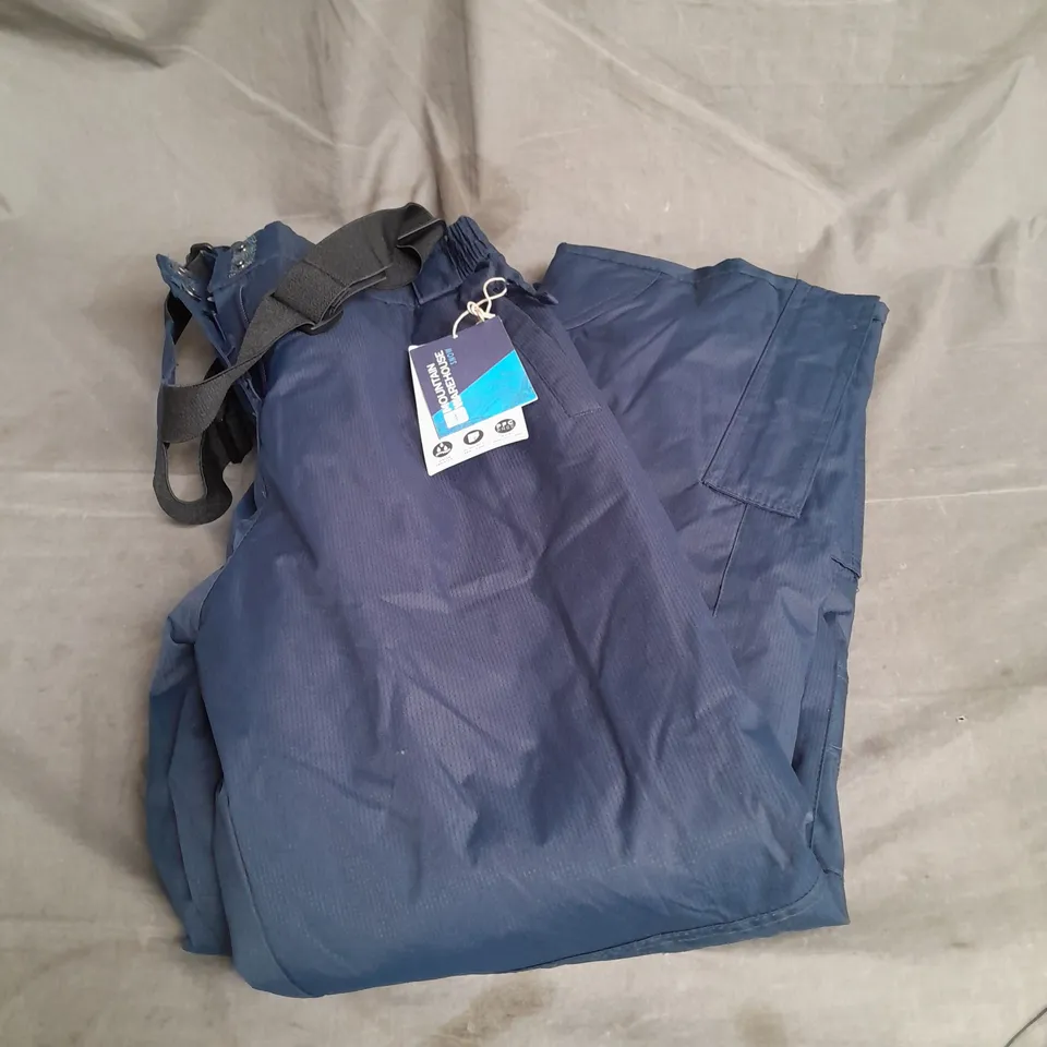 MOUNTAIN WAREHOUSE HONEY KIDS SNOW PANTS IN DARK BLUE SIZE 11-12YRS