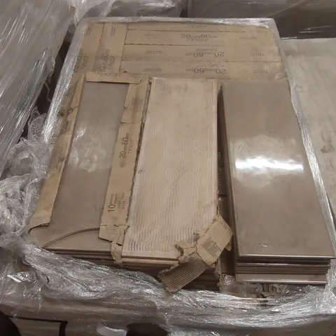 PALLET CONTAINING APPROXIMATELY 37x BOXES OF 10pcs AGENTA 20 x 60CM TILES