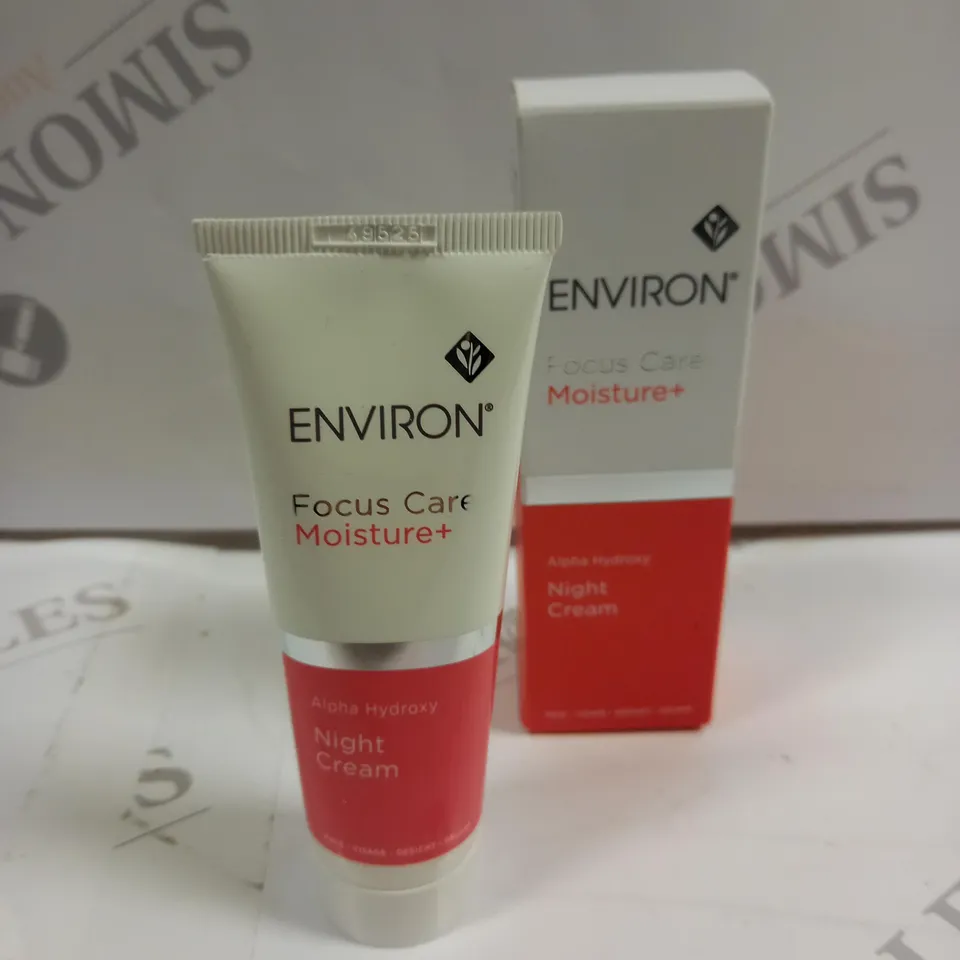 BOXED ENVIRON FOCUS CARE MOISTURE+ ALPHA HYDROXY NIGHT CREAM