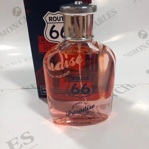 BOXED ROUTE 66 THE ROAD TO PARADISE IS ROUGH EAU DE TOIETTE 100ML