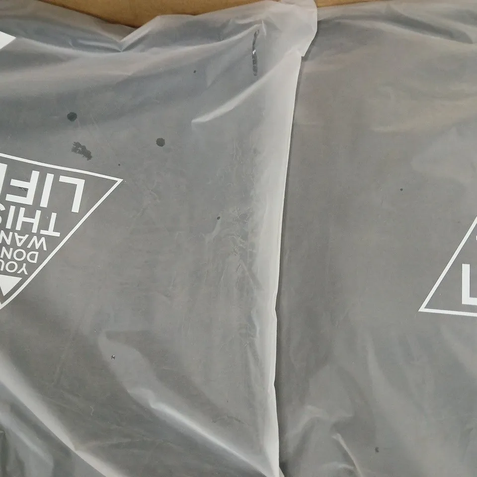 BOX OF APPROXIMATELY 10 YOU DON'T WANT THIS LIFE PERSPECTIVE HOODIES IN BLACK  - SIZE SMALL
