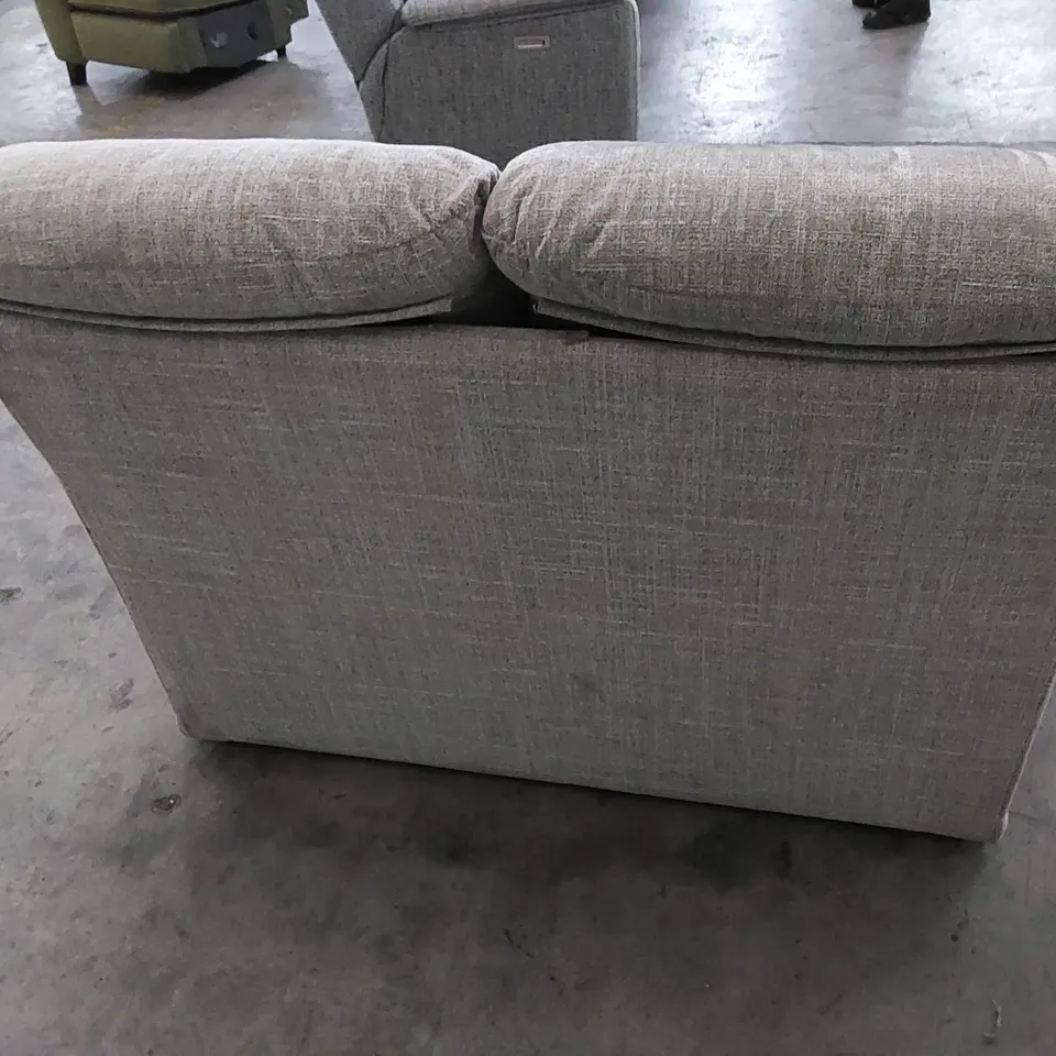 QUALITY G PLAN DESIGNER MALVERN 2 SEATER SOFA IN BEACH CARAMEL FABRIC