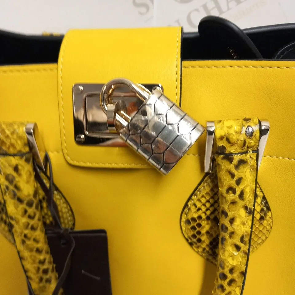 ROBERTO CAVALLI YELLOW MEDIA BAG