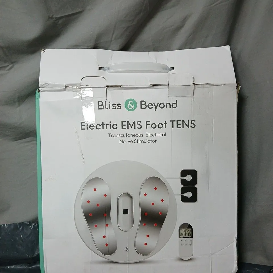 BLISS AND BEYOND ELECTRIC EMS FOOT TENS BOXED