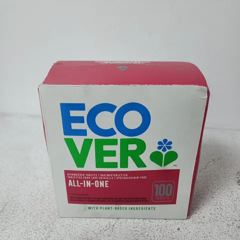 ECOVER ALL-IN-ONE DISHWASHER TABLETS – 100 TABLETS