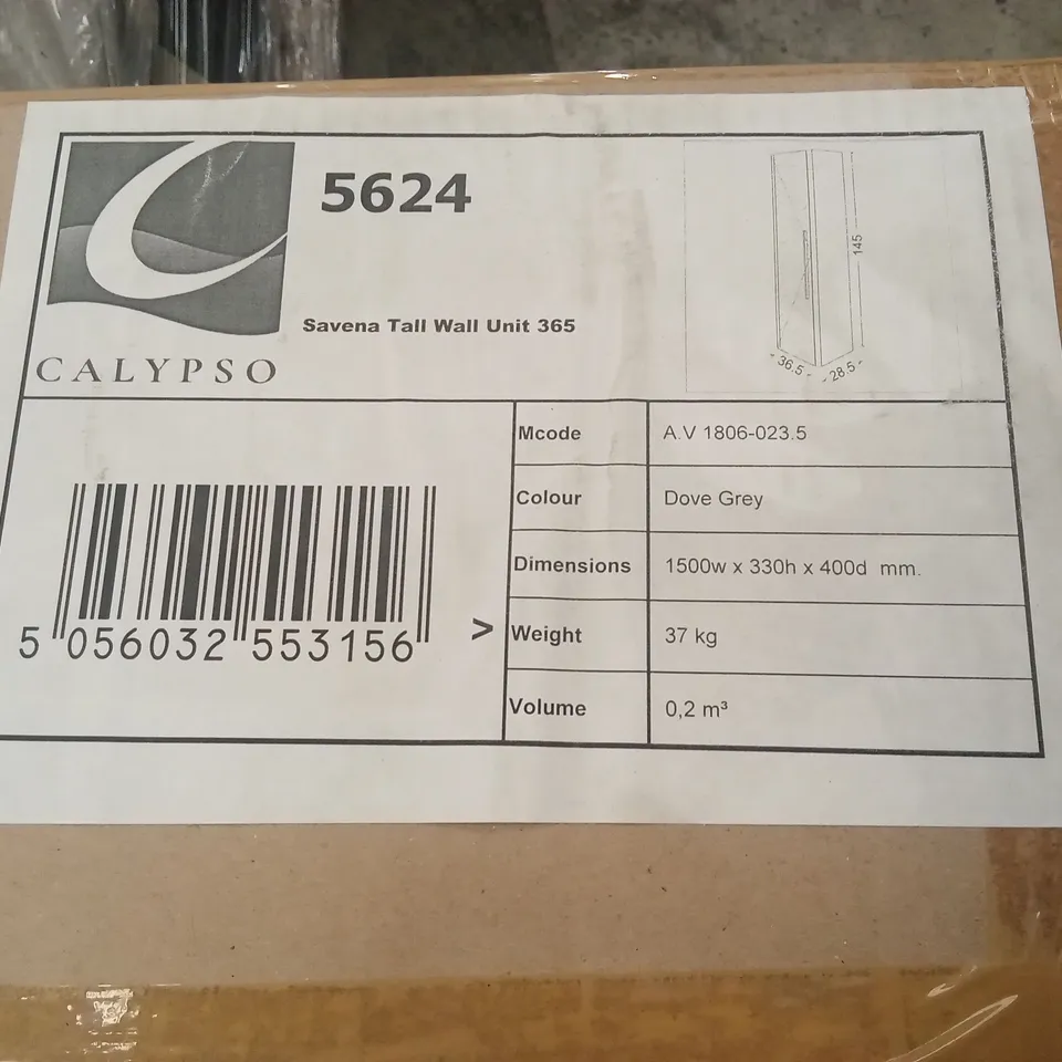 PALLET TO CONTAIN A CALYPSO SAVENA TALL BATHROOM UNIT AND DRAWER