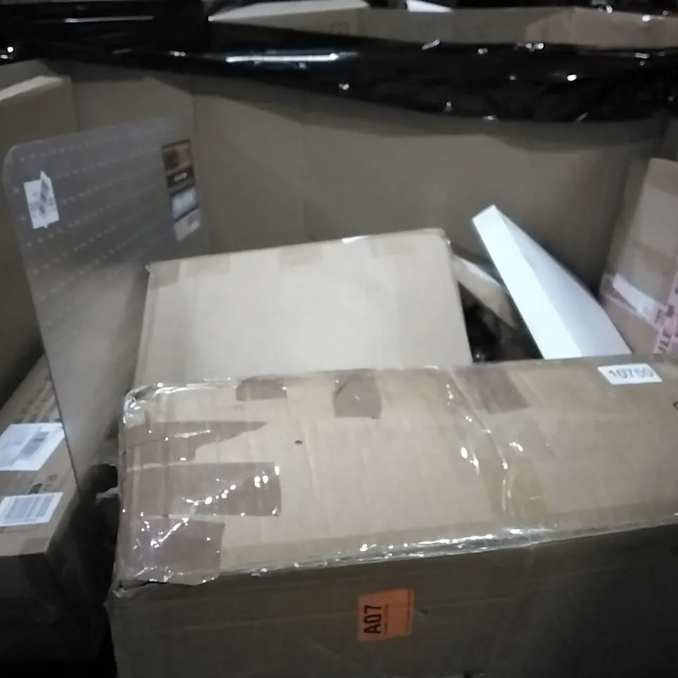 PALLET OF HOUSEHOLD ITEMS TO INCLUDE TOWEL RAIL, TRAMPOLINE, BIRD FEEDER, LIMITED ADDITION O.M.G OUTRAGEOUS MILLENNIAL GIRLS RE MIX AND OTHER ASSORTED ITEMS....