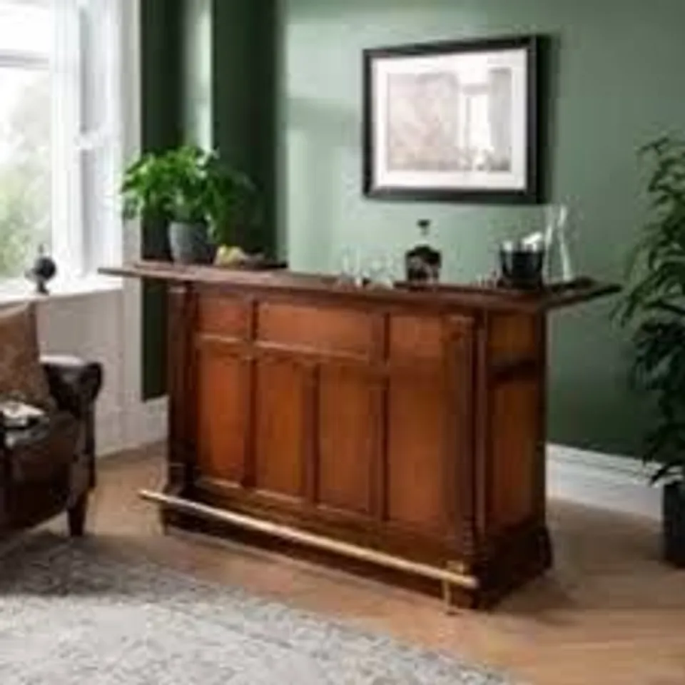 BRAND NEW HOMESDIRECT365 MEDIUM MAHOGANY BAR